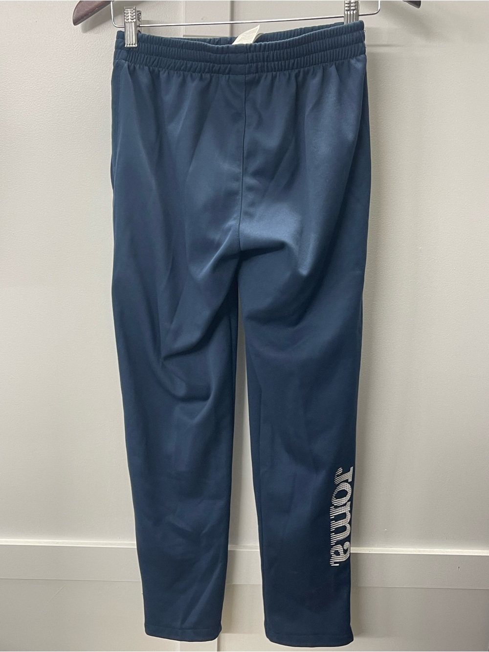 Men's Navy Joggers with Side Script Logo